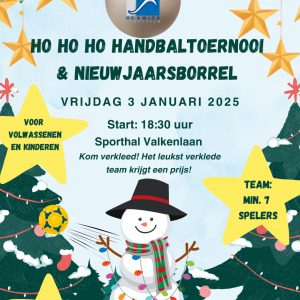 Kerstballentoernooi wordt Ho Ho Ho handbaltoernooi 2024